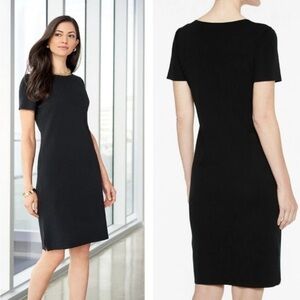 Ming Wang Short Sleeve Knit Classic Medium Women's Little Black Dress EUC